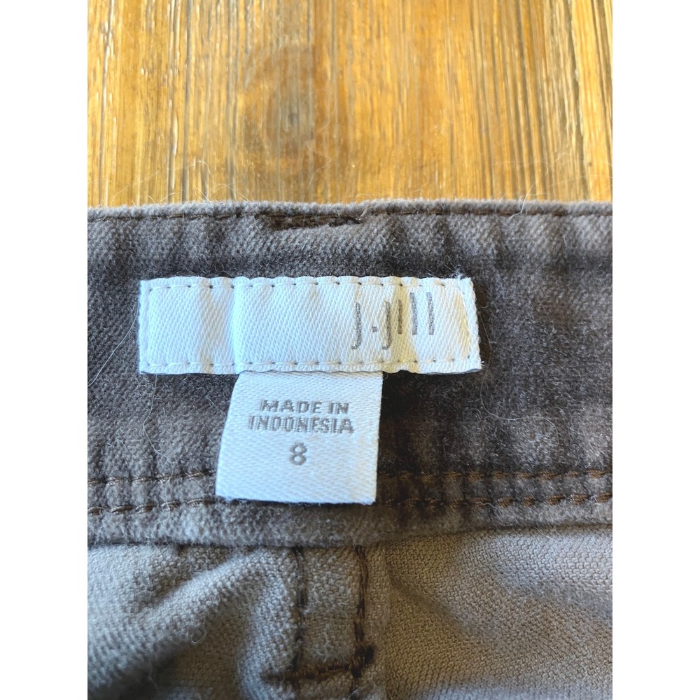 J. Jill Authentic Fit Slim Leg Velvet Pant Dark Brown Womens Size 8 - Picture 4 of 6